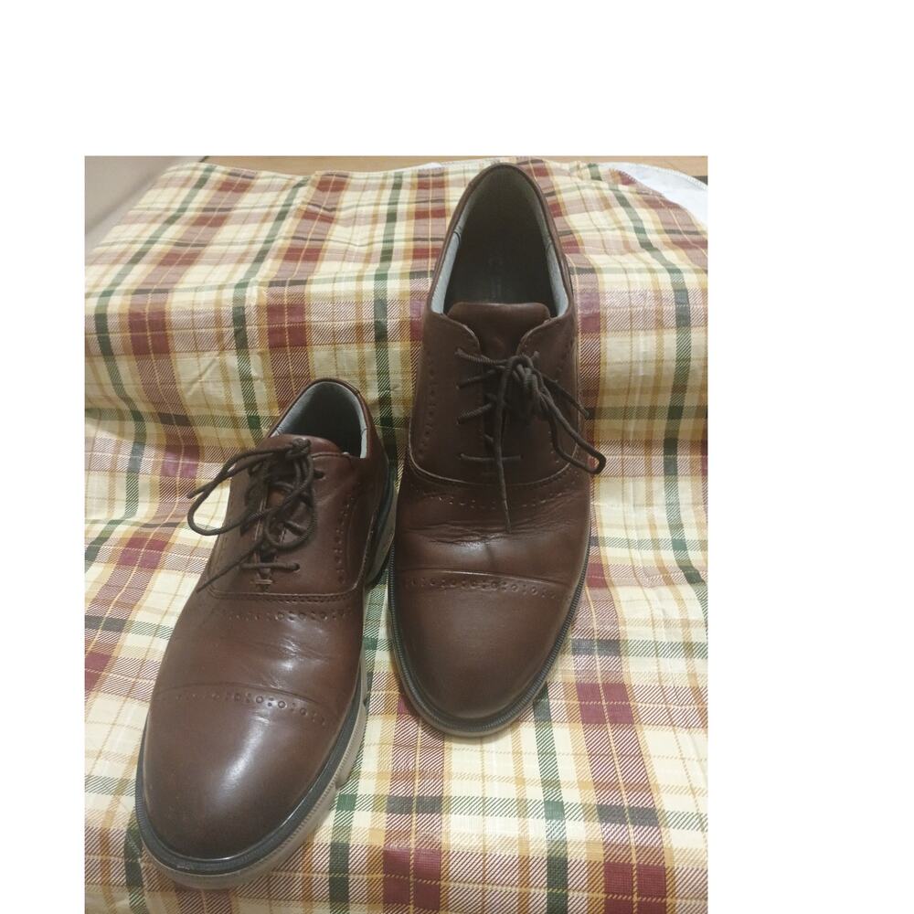Preloved Men's Johnson & Murphy XC4 Cap Toe Brown Oxfords - Sizde10.5e 10.5